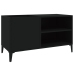 Mueble para discos madera contrachapada negro 84,5x38x48 cm