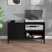 Mueble para discos madera contrachapada negro 84,5x38x48 cm