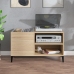 Mueble discos madera contrachapada roble sonoma 84,5x38x48 cm