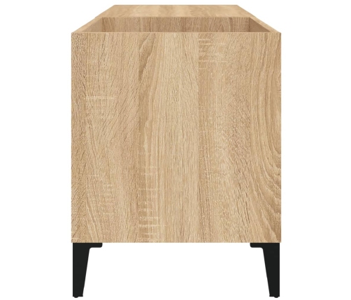 Mueble discos madera contrachapada roble sonoma 84,5x38x48 cm