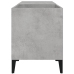 Mueble discos madera contrachapada gris hormigón 84,5x38x48 cm