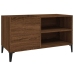 Mueble discos madera contrachapada roble marrón 84,5x38x48 cm