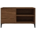 Mueble discos madera contrachapada roble marrón 84,5x38x48 cm