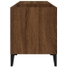 Mueble discos madera contrachapada roble marrón 84,5x38x48 cm