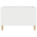 Mueble para discos madera contrachapada blanco 74,5x38x48 cm