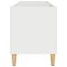 Mueble para discos madera contrachapada blanco 74,5x38x48 cm