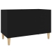 Mueble para discos madera contrachapada negro 74,5x38x48 cm