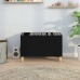 Mueble para discos madera contrachapada negro 74,5x38x48 cm