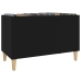 Mueble para discos madera contrachapada negro 74,5x38x48 cm