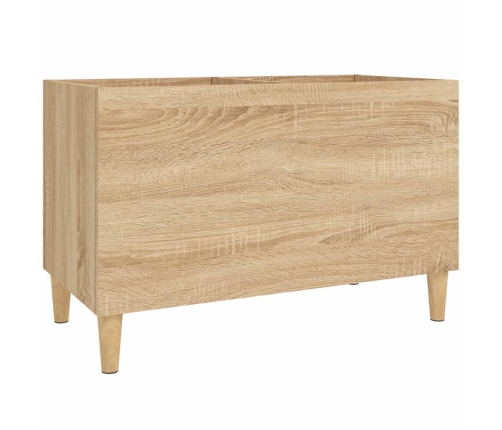 Mueble discos madera contrachapada roble Sonoma 74,5x38x48 cm