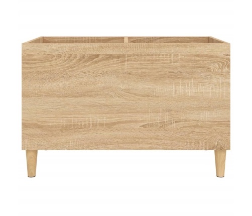 Mueble discos madera contrachapada roble Sonoma 74,5x38x48 cm