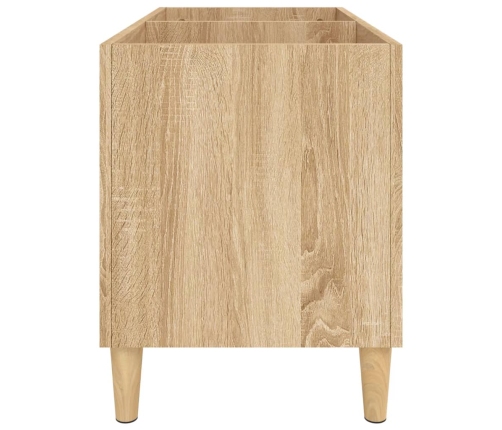 Mueble discos madera contrachapada roble Sonoma 74,5x38x48 cm