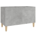 Mueble discos madera contrachapada gris hormigón 74,5x38x48 cm