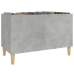 Mueble discos madera contrachapada gris hormigón 74,5x38x48 cm