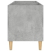 Mueble discos madera contrachapada gris hormigón 74,5x38x48 cm