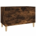 Mueble discos madera contrachapada roble ahumado 74,5x38x48 cm