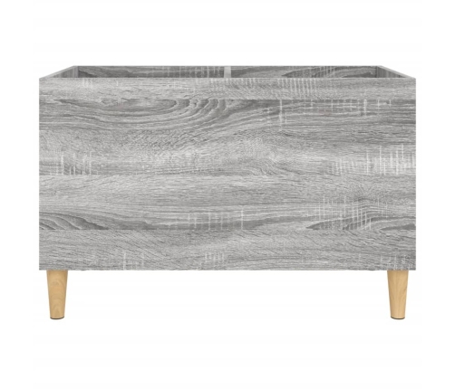 Mueble discos madera contrachapada gris sonoma 74,5x38x48 cm