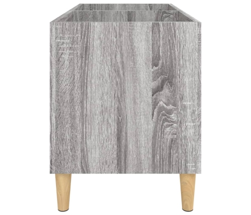 Mueble discos madera contrachapada gris sonoma 74,5x38x48 cm