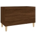 Mueble discos madera contrachapada roble marrón 74,5x38x48 cm