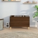 Mueble discos madera contrachapada roble marrón 74,5x38x48 cm