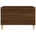 Mueble discos madera contrachapada roble marrón 74,5x38x48 cm