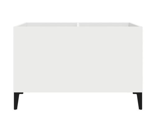 Mueble para discos madera contrachapada blanco 74,5x38x48 cm