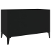 Mueble para discos madera contrachapada negro 74,5x38x48 cm