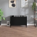 Mueble para discos madera contrachapada negro 74,5x38x48 cm