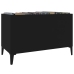 Mueble para discos madera contrachapada negro 74,5x38x48 cm