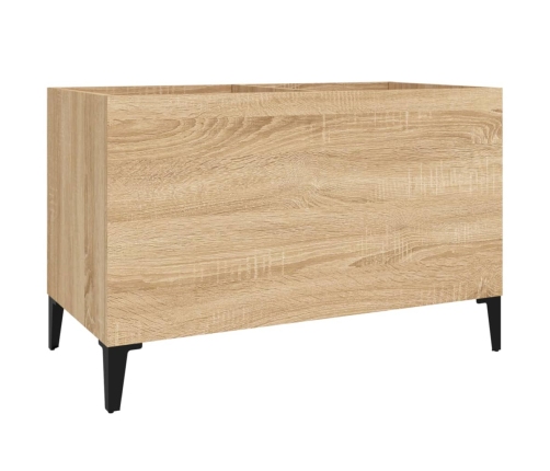 Mueble discos madera contrachapada roble Sonoma 74,5x38x48 cm