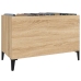 Mueble discos madera contrachapada roble Sonoma 74,5x38x48 cm