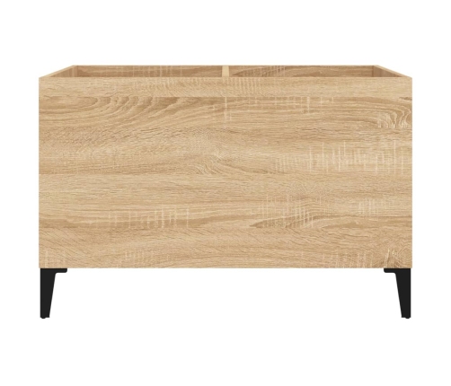 Mueble discos madera contrachapada roble Sonoma 74,5x38x48 cm