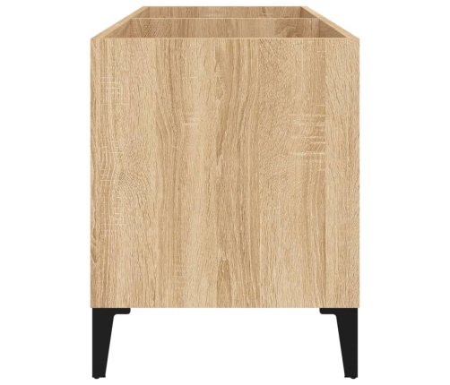 Mueble discos madera contrachapada roble Sonoma 74,5x38x48 cm