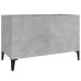 Mueble discos madera contrachapada gris hormigón 74,5x38x48 cm