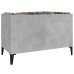 Mueble discos madera contrachapada gris hormigón 74,5x38x48 cm