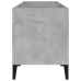 Mueble discos madera contrachapada gris hormigón 74,5x38x48 cm