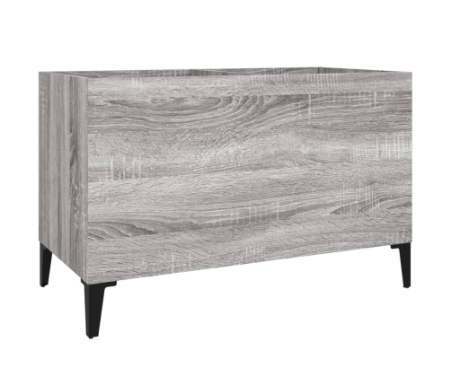 Mueble discos madera contrachapada gris sonoma 74,5x38x48 cm