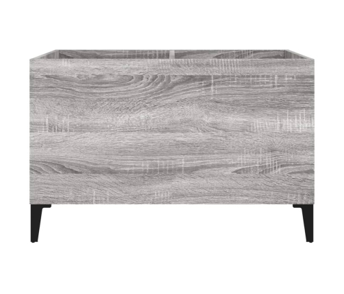 Mueble discos madera contrachapada gris sonoma 74,5x38x48 cm