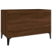 Mueble discos madera contrachapada roble marrón 74,5x38x48 cm