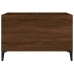 Mueble discos madera contrachapada roble marrón 74,5x38x48 cm