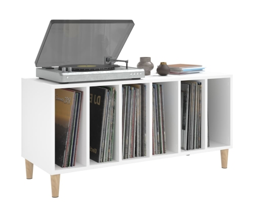 Mueble para discos madera contrachapada blanco 100x38x48 cm