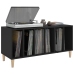 Mueble para discos madera contrachapada negro 100x38x48 cm