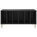 Mueble para discos madera contrachapada negro 100x38x48 cm