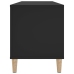 Mueble para discos madera contrachapada negro 100x38x48 cm