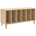 Mueble discos madera contrachapada roble Sonoma 100x38x48 cm