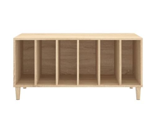 Mueble discos madera contrachapada roble Sonoma 100x38x48 cm