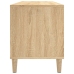 Mueble discos madera contrachapada roble Sonoma 100x38x48 cm