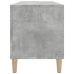 Mueble discos madera contrachapada gris hormigón 100x38x48 cm