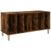 Mueble discos madera contrachapada roble ahumado 100x38x48 cm