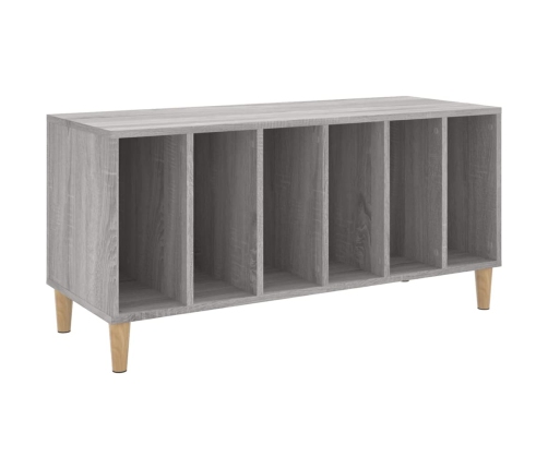 Mueble para discos madera contrachapada gris Sonoma 100x38x48cm